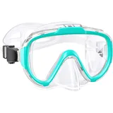 Zeligerstar Taucherbrille Kinder, 180° Panorama Kinder Schnorchelmaske, Tempered Glass Schwimmbrille, Anti-Nebel Tauchmaske Kinder für 5-15 Jahre Jungen Mädchen Jugendliche