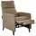 Beliani Fernsehsessel SELVIK Stoff 69 x 103 x 69 cm Braun mit Fußstütze