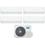 Midea - quadri split inverter klimageräte serie evolution 9+9+12 mit m4oe-28hfn8-q r-32 wi-fi optional 9000+9000+12000