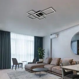 GLOBO Lighting|Deckenleuchte Metall schwarz matt, LED - Weiß