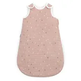 Ehrenkind Ehrenkind® Musselin Babyschlafsack 2.5 TOG | 100% Bio-Baumwolle Rosé mit Tropfen | Baby Schlafsack | 86/92 | Oeko Tex zertifiziert - 80-92