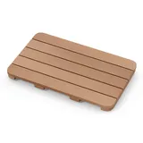 Costway Badematte, Braun, Kunststoff, 34x55 cm, Badtextilien, Badematten