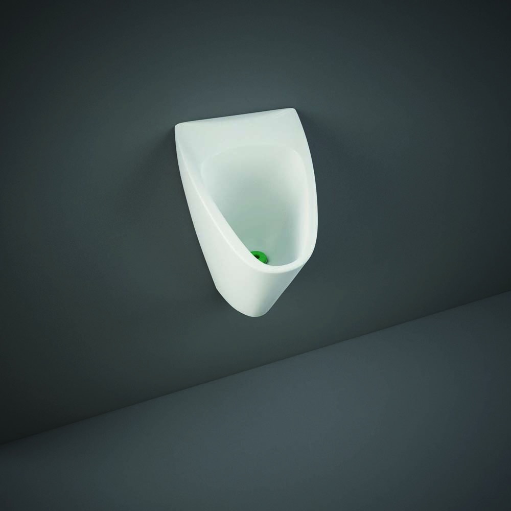 Wasserloses Wand-Urinal, Glanz Weiß, Modernes Design – RAK Venice x Hudson Reed