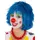 Orlob Clown-Perücke bunte Haare für Clown blau Karneval Fasching