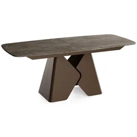 WFL GROUP Vanta 180 x 76 x 90 cm ausziehbar Dunkelgrau