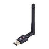 Tangxi USB WiFi Netzwerkkarte, Mini 600M Externer Dual-Band 2,4G/5G WiFi USB Adapter Empfänger Drahtlose Netzwerkkarte mit Antenne für Win XP/7/8/10 Linux Mac