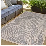 Mazovia Outdoorteppich In- & Outdoor Teppich Wetterfest & UV-beständig Balkon - Beige Grau, 160 x 230 cm, Höhe 6 mm, Kurzflor, Weich, Pflegeleicht, Flachgewebe beige|braun|grau 160 x 230 cm
