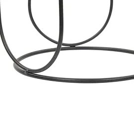 Beliani Teelichthalter Panay Metall Schwarz/Gold
