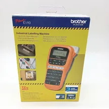 Brother -- Pt-E110 Beschriftungsgerät 3 5 12 Mm Labeling Professionell - Schwarz/Orange