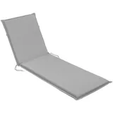 sleepling Liegenauflage Polster Sonnenliege, Strandliege, Komfortschaum, Eckbänder und Einstellband, waschbar, Made in EU silberfarben
