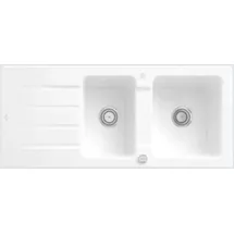 Villeroy & Boch Architectura 80 rechts Einbauspüle keramik weiß Excenterbetätigung 1160 x 510 mm