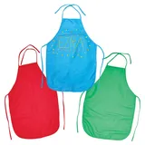 Baker Ross FX850 Regenbogenfarbene Stoffschürzen - 3er-Packung, Schürzen für Kinder zum Basteln und Malen