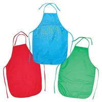 Baker Ross FX850 Regenbogenfarbene Stoffschürzen - 3er-Packung, Schürzen für Kinder zum Basteln und Malen