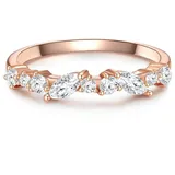 Glanzstücke München Ring aus Sterling Silber mit Zirkonia in roségold | Gr.: 58