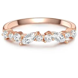 Glanzstücke München Ring aus Sterling Silber mit Zirkonia in roségold | Gr.: 58