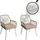 Proregal Gartenstuhl 81 x 54 x 62 cm grau 2 St.