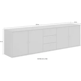 Hammel Furniture Sideboard HAMMEL FURNITURE "Mistral, Hochwertig Schrank, hängend/stehend montierbar", beige, B:220cm H:61cm T:42cm, Sideboards, mit Türen und Schubladen, B: 220 cm, anpassungsbar Designmöbel