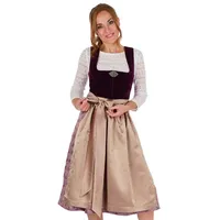 MarJo Dirndl Samt Dirndl 2tlg. - SABINE - brombeer/mauve/macchiato 34