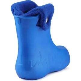 Ladeheid Eva Kinder Jungen Mädchen Gummistiefel Regenschuhe gefüttert Regenstiefel Gummischuhe LA-CA-04 (Blau/Marineblau, 22/23 Eu) - 22/23