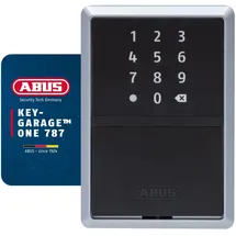 ABUS smarte Schlüsselbox KEYGARAGE One – per App mit Smartphone oder per Zahlencode bedienbar – Schlüsselkasten für 20 Schlüssel – auch ideal für Ferienwohnungen – Modell 787 zur Wandmontage, Schwarz
