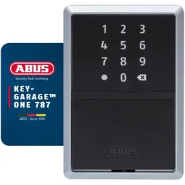 ABUS smarte Schlüsselbox KEYGARAGE One – per App mit Smartphone oder per Zahlencode bedienbar – Schlüsselkasten für 20 Schlüssel – auch ideal für Ferienwohnungen – Modell 787 zur Wandmontage, Schwarz