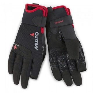 Musto Perfomance Segeln Yachting und Dinghy Lange Fingerhandschuhe Schwarz - Erwachsene Unisex - Leichtgewicht. Atmungsaktiv - Leichtes Stretch