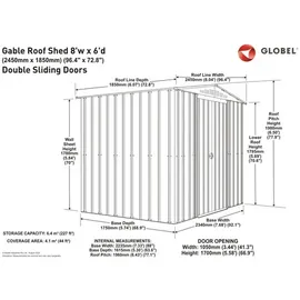 Globel Dream 86 2,34 x 1,75 m anthrazit