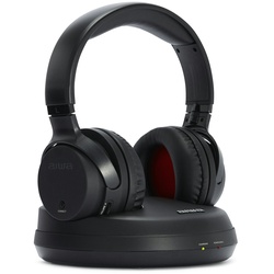 Aiwa WHF-880 Wireless Kopfhörer, schwarz, Ladestation, Over-Ear, 40Hz-18kHz 100m Reichweite PLL