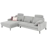 die planbar Ecksofa Kaltschaum-Polsterung 3-Sitzer Grau