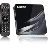 GREVA Android TV Box 4K, Android Box 11.0 mit 2GB RAM 16GB ROM Amlogic S905W2 WiFi 2.4G/ 5.8G 10/100M LAN Enternet Bluetooth 4.2 Smart TV Box Android mit Fernbedienung