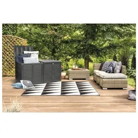 JELENIA Loungekissenbox 640l im Holzdesign anthrazit