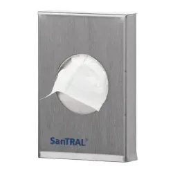SanTRAL® HB 2 neutral Hygienebeutelspender 1412012 , Edelstahl, pulverbeschichtet, weiß, P