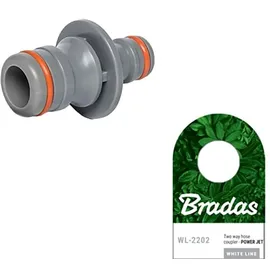 Bradas Stecksystem Reduzierung Doppelnippel 1/2" auf 3/4" grau