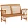 furnicato Gartenbank 119 cm Braun