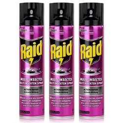 Raid Insektenfalle 3x Raid Multi Insekten-Spray Frischer Duft 400 ml - Wirkt sicher und s