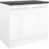 yourkitchen Spülenschrank Jazz 100 x 60 x 90 cm Weiß