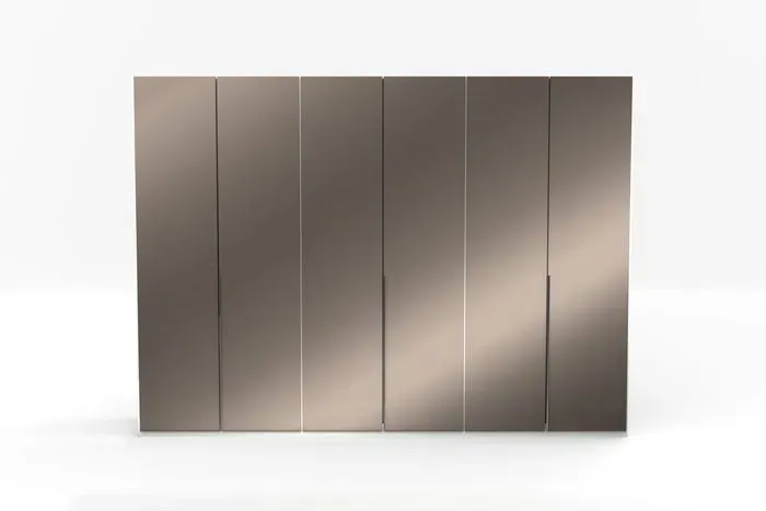 Musterring Kleiderschrank San Diego 300 x 216 cm Glas Braun Havanna