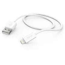 Hama USB-A auf Lightning 1 m Weiß