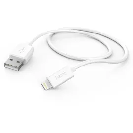Hama USB-A auf Lightning 1 m Weiß