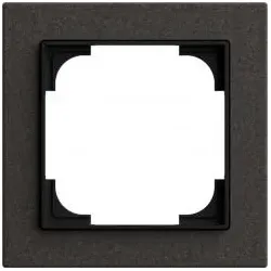Busch-Jaeger Abdeckrahmen 1-fach, Busch-art linear® (Papier schwarz)