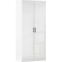 Rauch MINOSA Mehrzweckschrank 91 x 41 x 197 cm Alpinweiß/Hochglanz Weiß