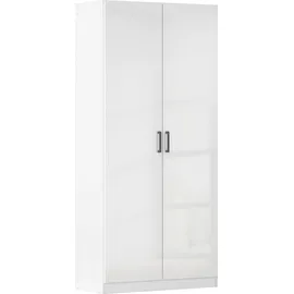 Rauch MINOSA Mehrzweckschrank 91 x 41 x 197 cm Alpinweiß/Hochglanz Weiß