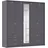 Drehtürenschrank WILDBERG 230 x 231 x 58 cm Grau