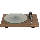 Pro-Ject T2 W, Plattenspieler mit Hi-Res Audio Streaming über WLAN, kompatibel mit Sonos®, HEOS®, Bluesound, WiiM, UPnP (Walnuss)