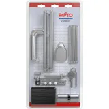 PANTO Griff-Set Wechselgarnitur silber komplett 92 mm