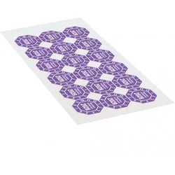 Dreifke® Prüfplakette Nä.Prüftermin 2028, 8-eckig, violett, Dokufolie, 30x30mm, 18 Stk.