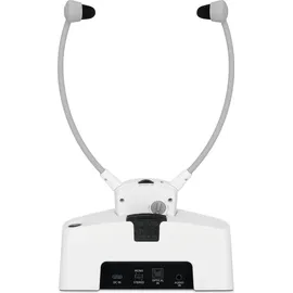 TechniSat STEREOMAN ISI 3 | kabelloser Stereo-Funkkopfhörer inkl. Dockingstation, weiß