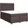 vidaXL Boxspringbett 140 x 200 cm Dunkelbraun
