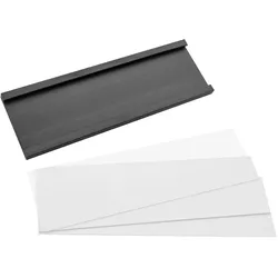 CombiCraft Magnetische Etikettenhalter 76x25 mm- Set von 5 für Effiziente Organisation