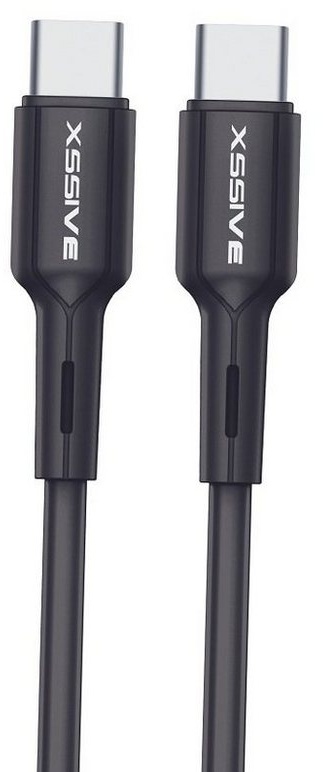 COFI 1453 2 Meter USB-C zu USB-C Ladekabel 2.4A Output schwarz Smartphone-Kabel schwarz